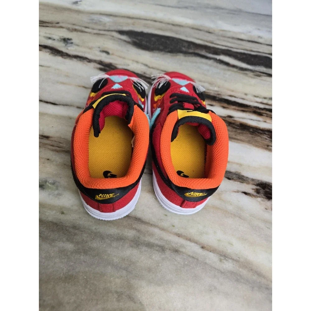 NIKE  FORCE  1 ‎ LV8 YEAR OF THE TIGER DQ5072-601 Toddler Size 9.5 Red Cat